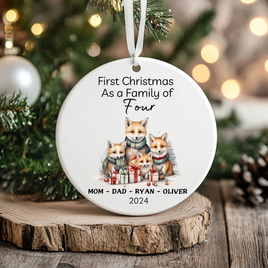 Personalized 1st Christmas Family Ornament