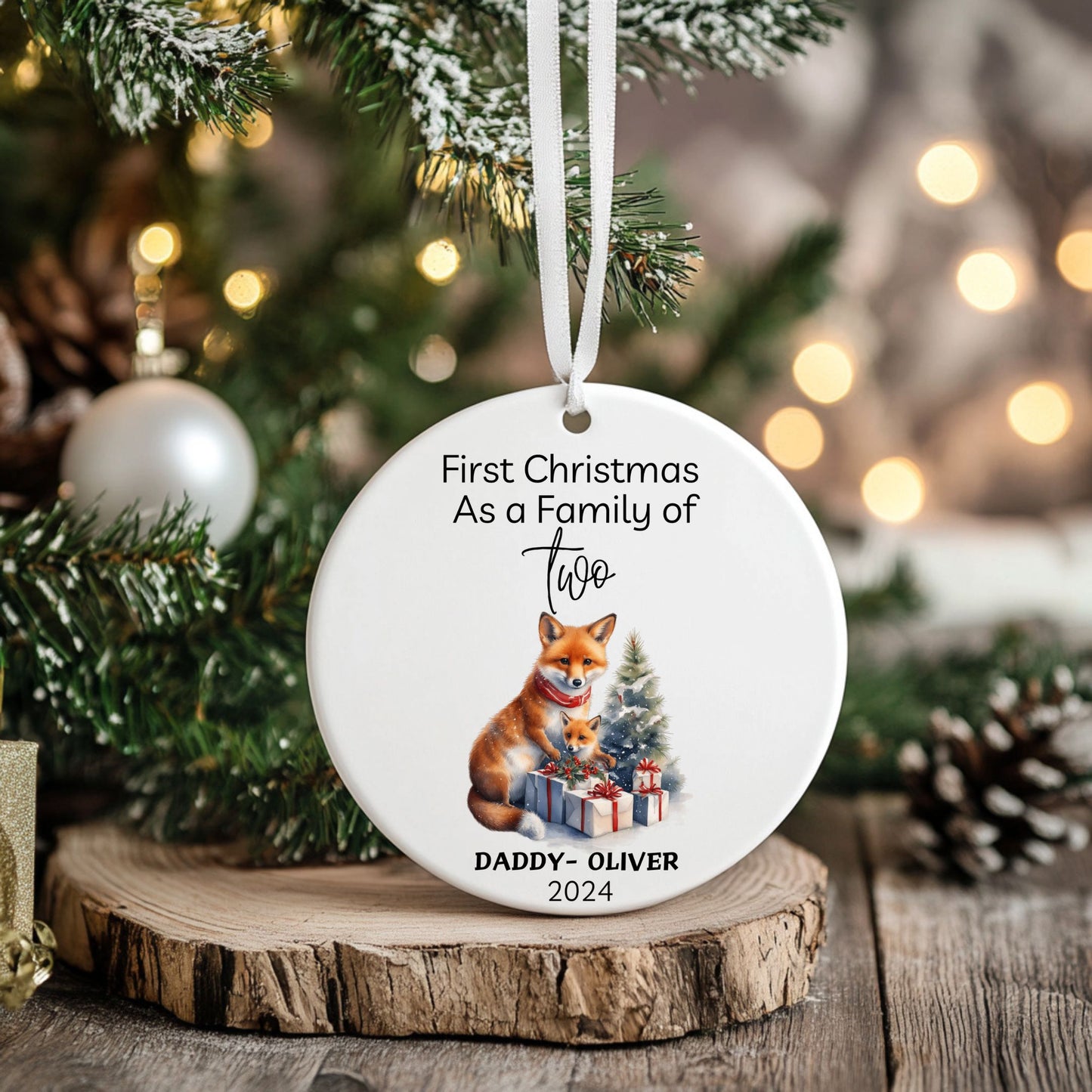 Personalized 1st Christmas Family Ornament