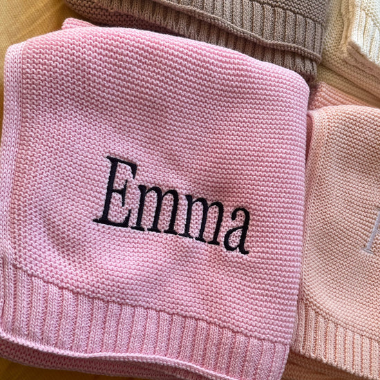 Name Embroidered Baby Blanket