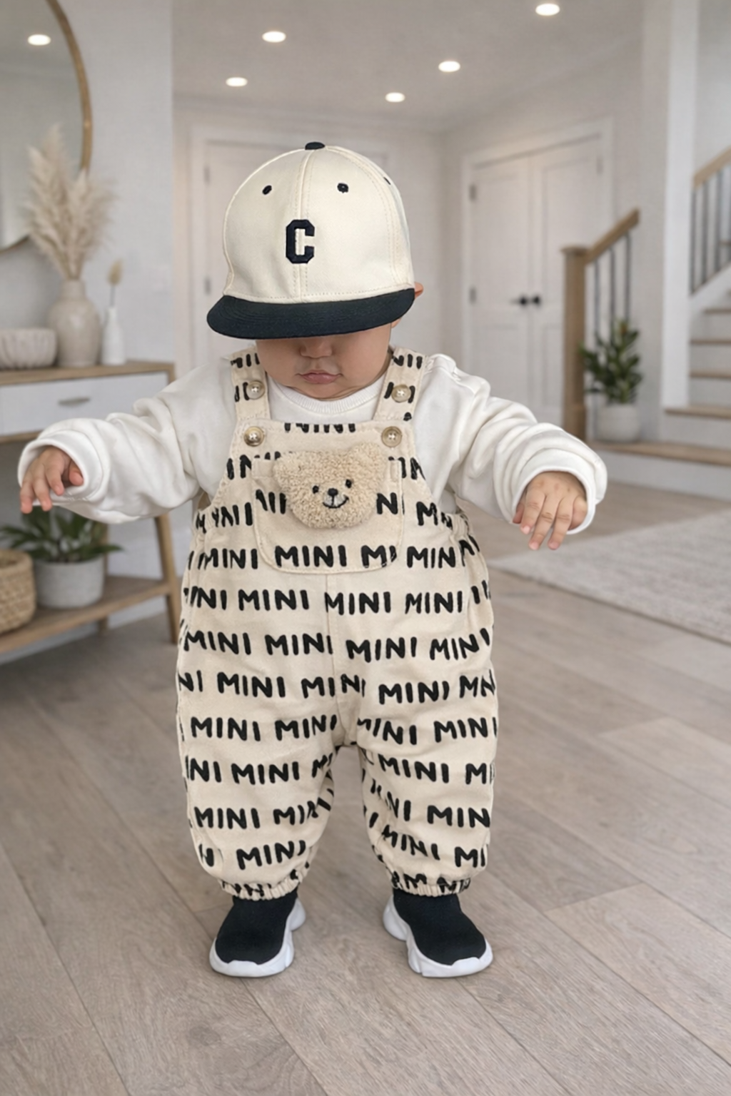 Cute Baby Overalls Romper Set | Soft Cotton Teddy Pocket Baby Jumpsuit