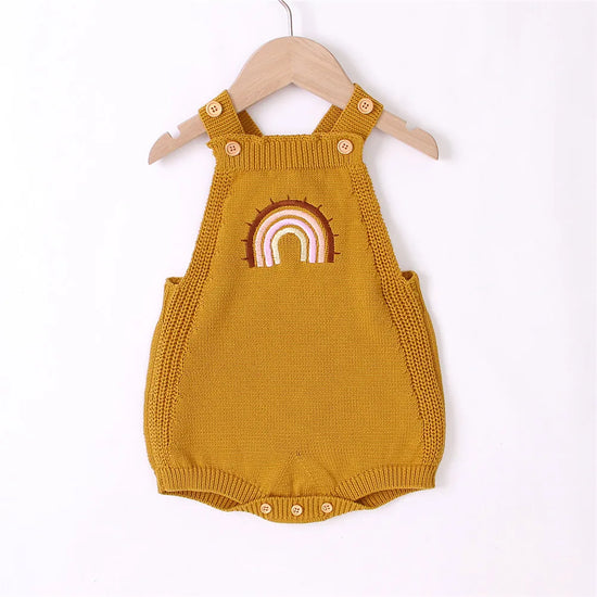 Baby Embroidered Rainbow Pattern Bodysuit