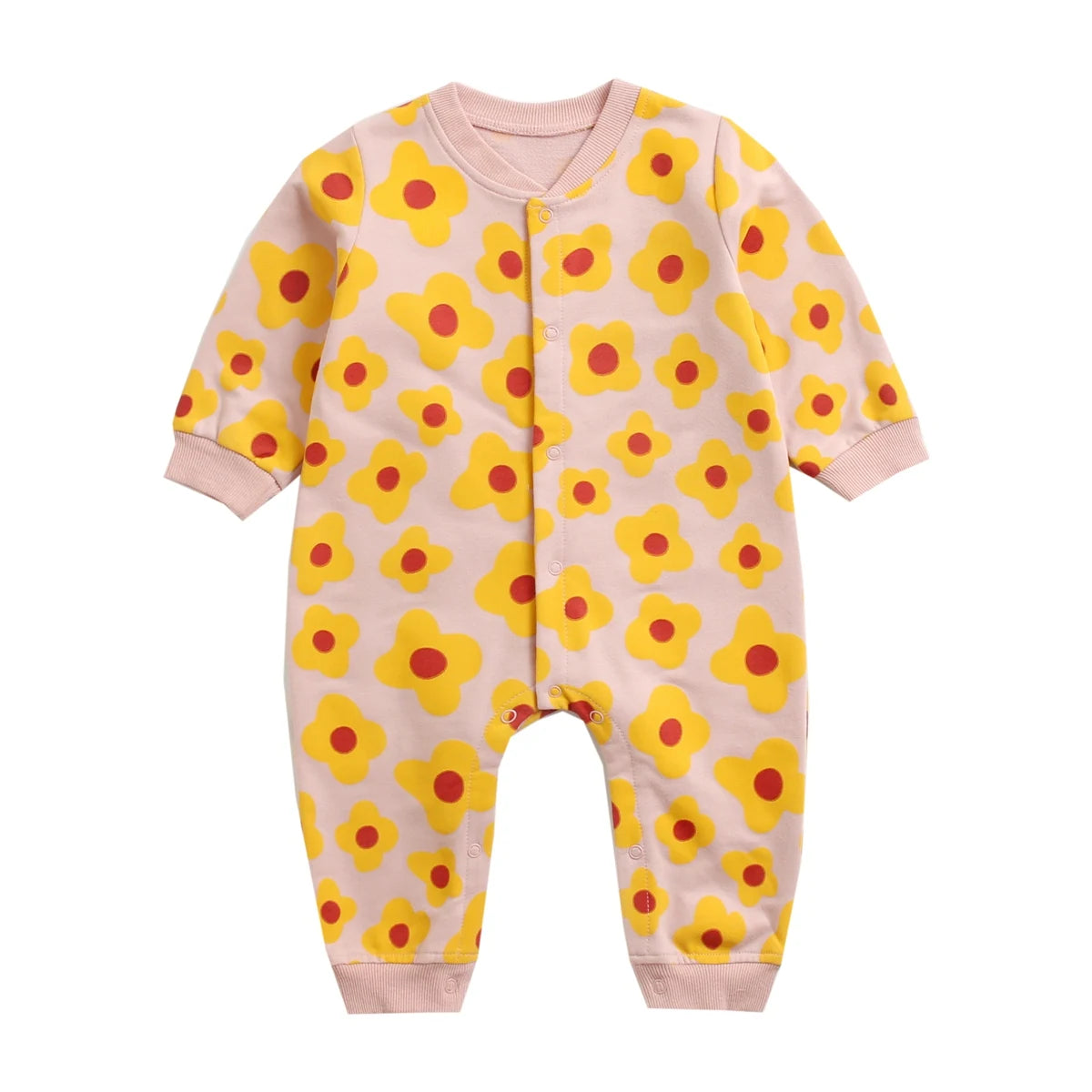 Baby Cartoon Print Romper | Soft Newborn Footed Onesie