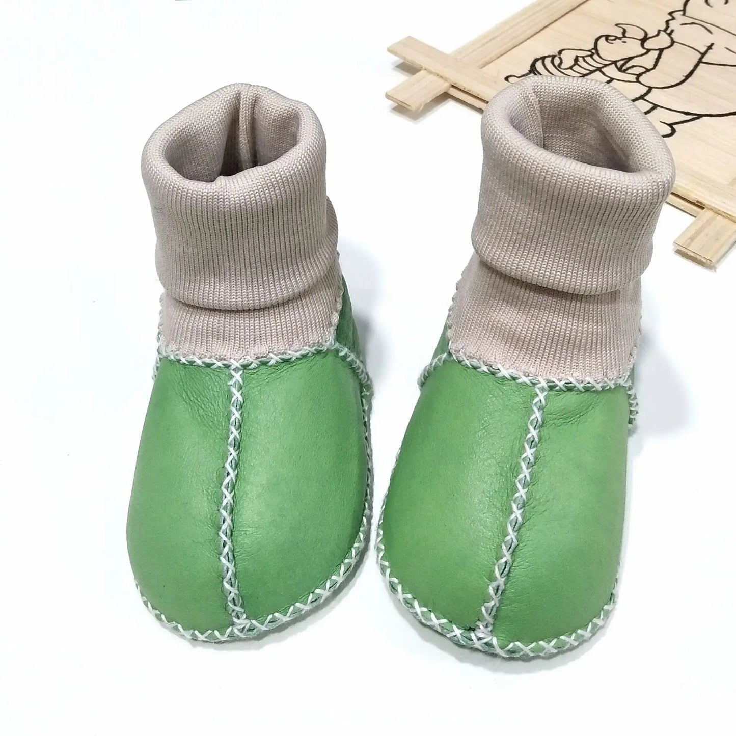 Anti-slip Plush Warm Leather Boots