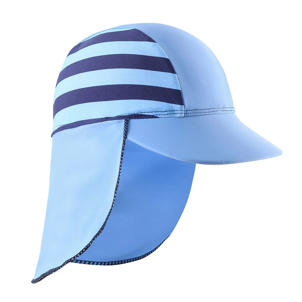Baby Boy Swimsuit With Hat | UPF50+ Sun Protection Swimwear | Long Sleeve Beach & Pool Outfit