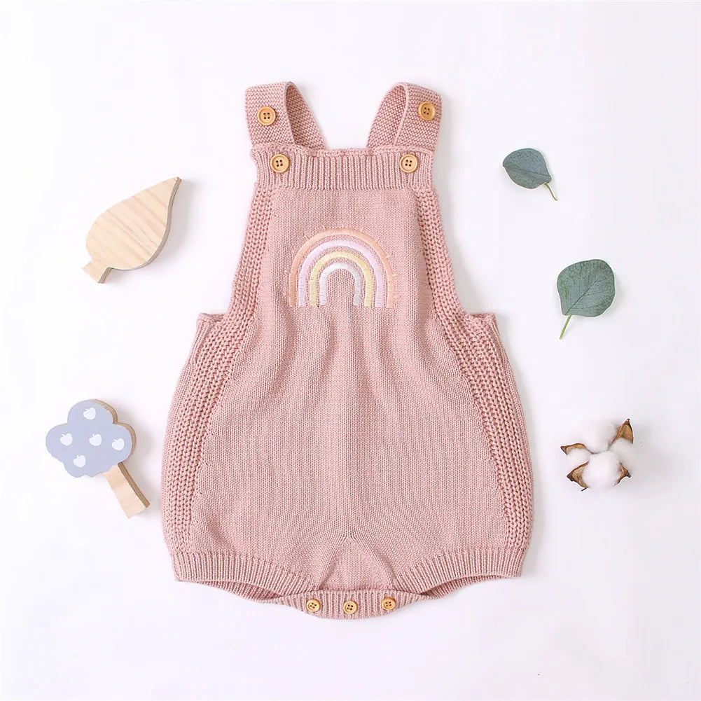 Baby Embroidered Rainbow Pattern Bodysuit