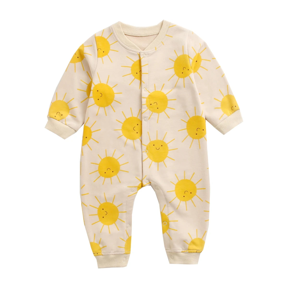 Baby Cartoon Print Romper | Soft Newborn Footed Onesie