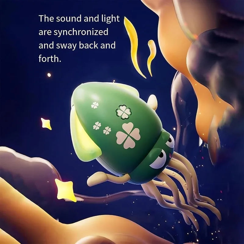 Electric Dancing squid toy – Musical Light-Up Squid for Kids, Babies & Pets