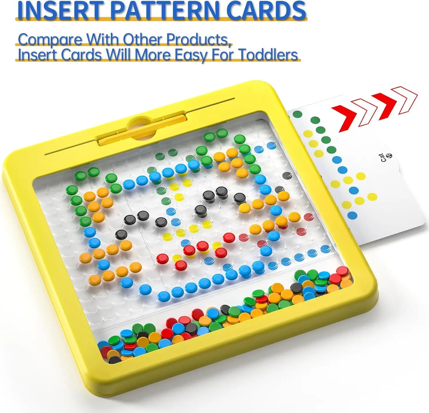 2-in-1 Magnetic Pen Drawing Board | Montessori DIY Puzzle Toy