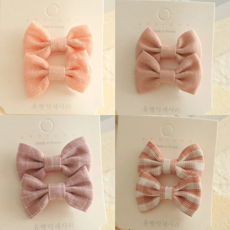 Baby Girl Hair Bows Set – Soft Fabric Clips for Newborns & Toddlers | Neutral & Floral Infant Hair Accessories (Copy)