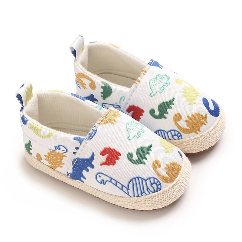 Cute Baby Slip-On Shoes for Boys & Girls – Soft Cotton Crib Shoes