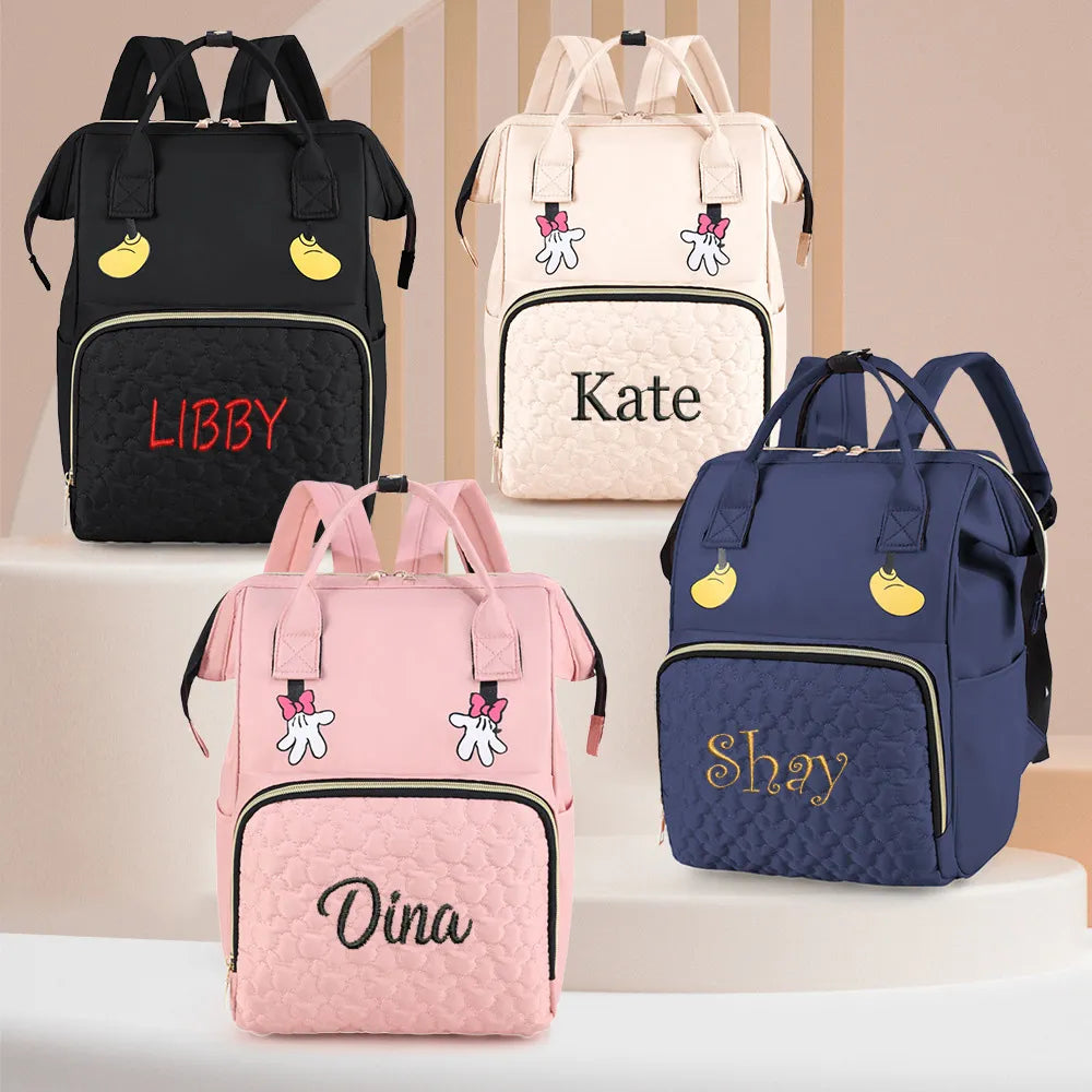 Customized Name Fashion Diaper Backpack