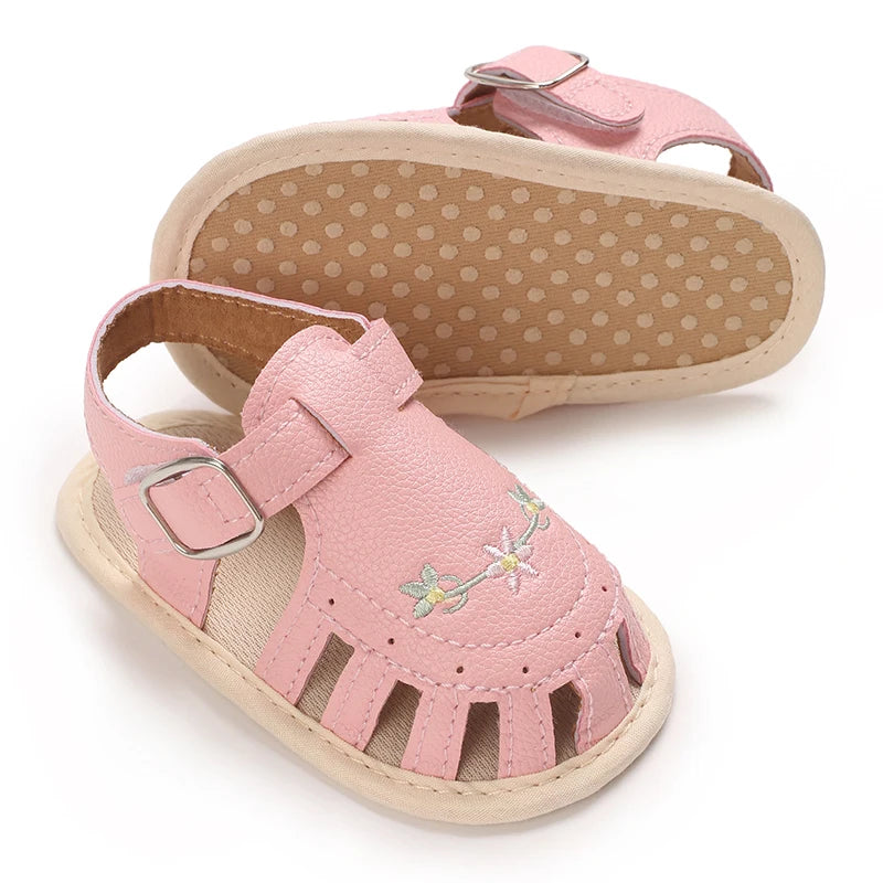 Baby Girl Pink Shoes | Soft Sole First Walker Toddler Shoes
