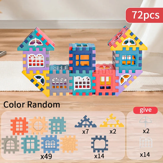 Large-Scale Building Block House Set for Kids | Creative Construction Toy for Boys & Girls | Indoor & Outdoor Play