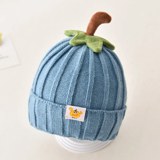 Baby Pumpkin Knit Hat  Cute Fall & Halloween Beanie for Newborns & Toddlers