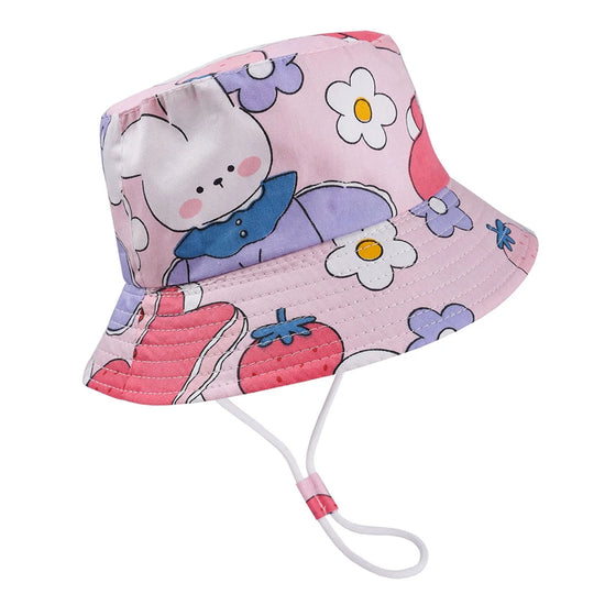 Summer Baby Panama Hat – Cartoon UV Sun Hat for Boys & Girls (Toddler Bucket Cap)