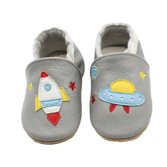 Soft Leather Baby Shoes – Newborn Booties for Boys & Girls | First Walker Moccasins