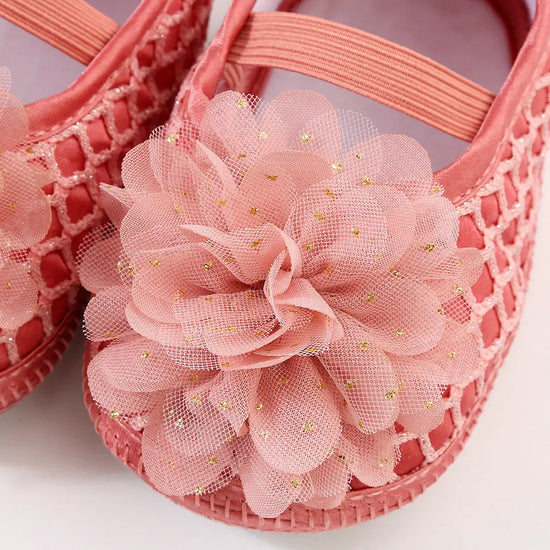 Newborn Infant Baby Girl Summer Kids Shoes Soft Sole Crib Prewalker Toddler Anti-Slip Solid Floral First Walkers