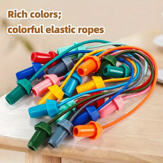 twisted rope puzzle game, brainy knots, rope untangling board, lacing toy, puzzle challenge