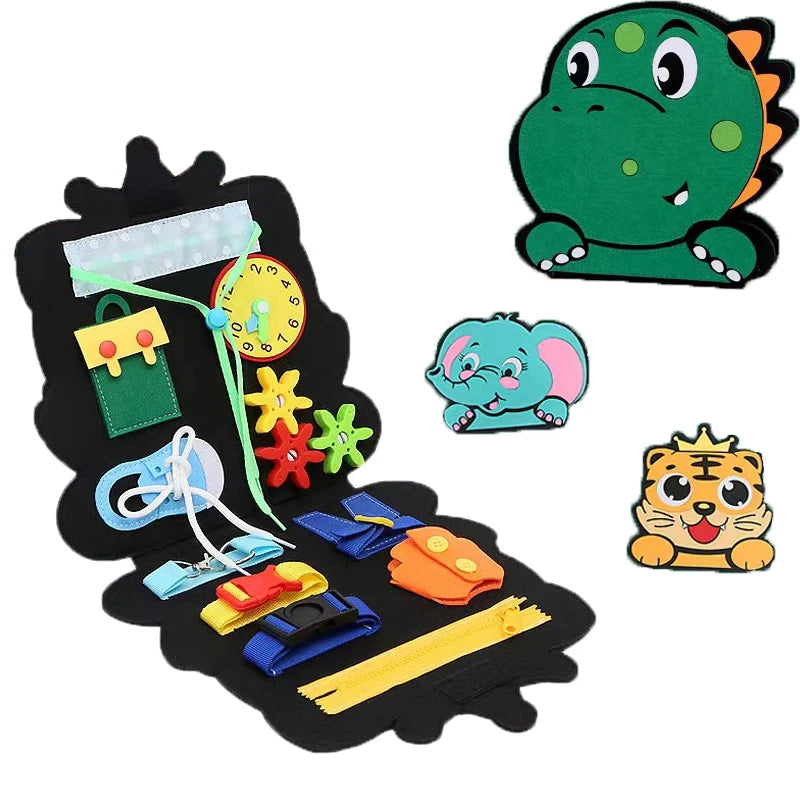 Dino Busy Board Montessori Toy