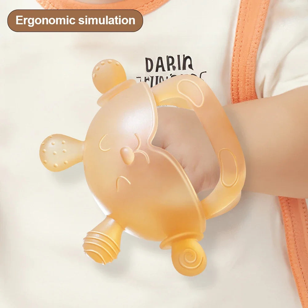 Baby Silicone Bear Teether | BPA-Free Sensory Teething Toy for Infants