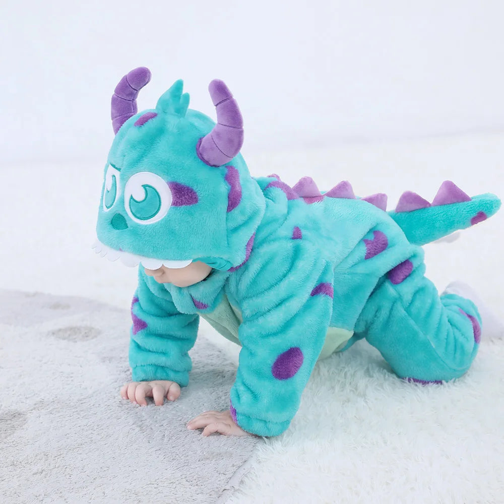 monsters inc sulley onesie Blue Monster Onesie – MGK & Co Ltd