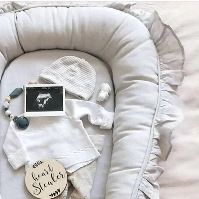 Baby Nest Lounger | Portable Newborn Baby Nest Bed & Sleep Cushion