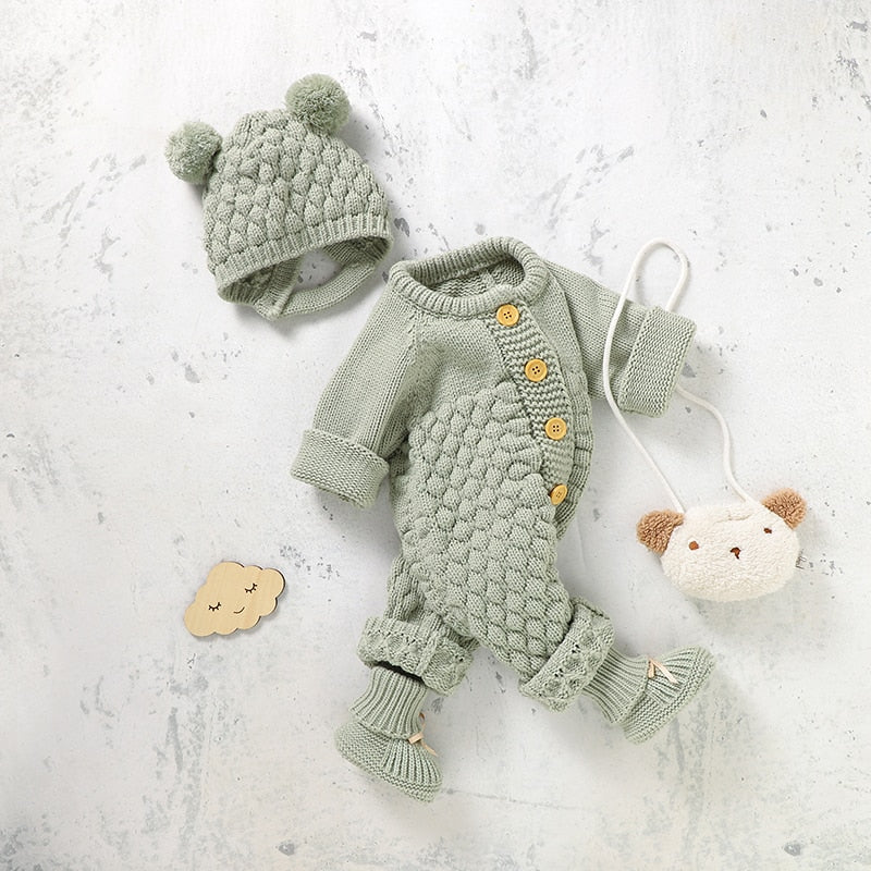 Baby Knit Romper set
