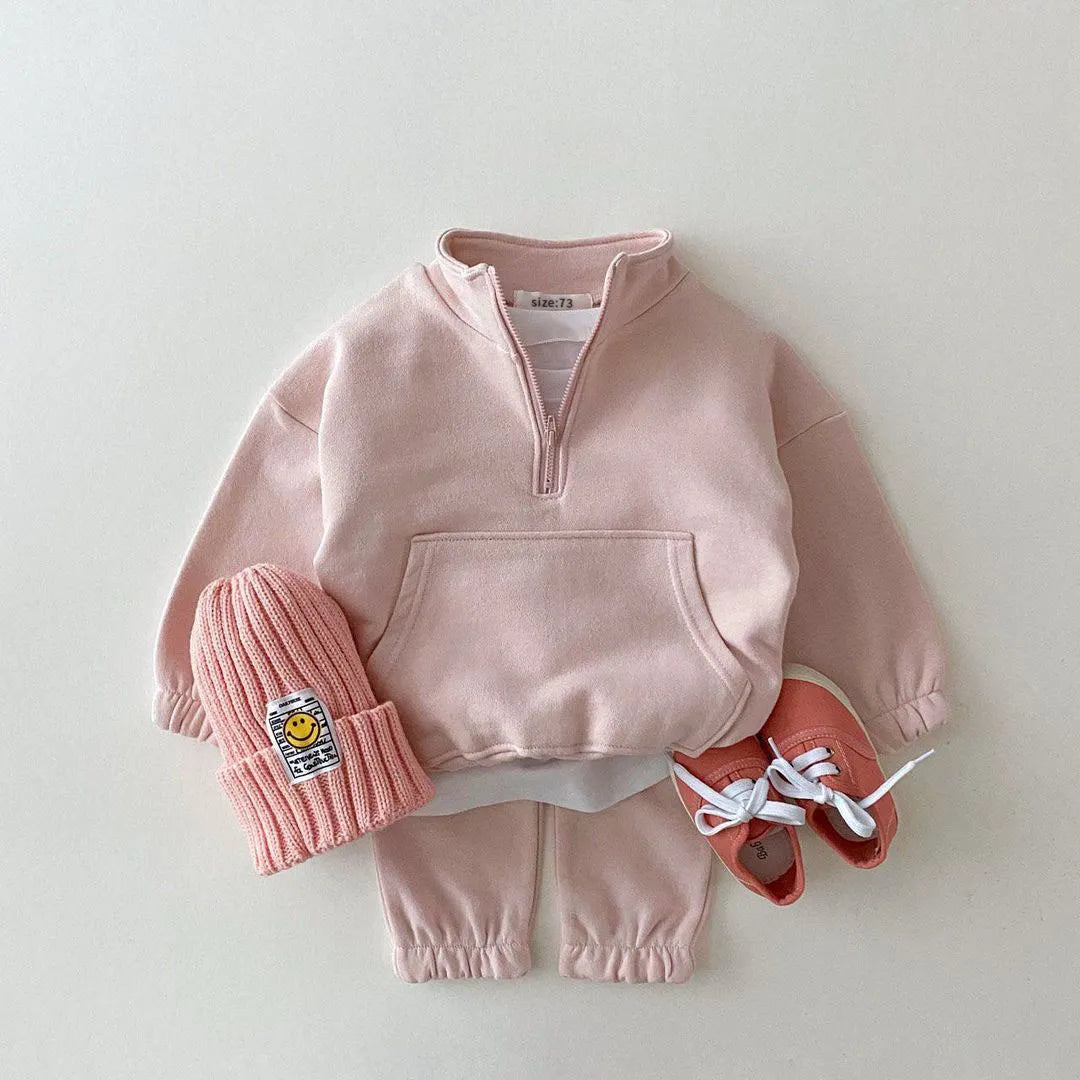 Baby Boy Girl Clothes Set Infant Kids Cotton Tops Jacket Pants Suit Toddler Boys Sweatshirt Trousers Clothing 2pcs/set Tracksuit