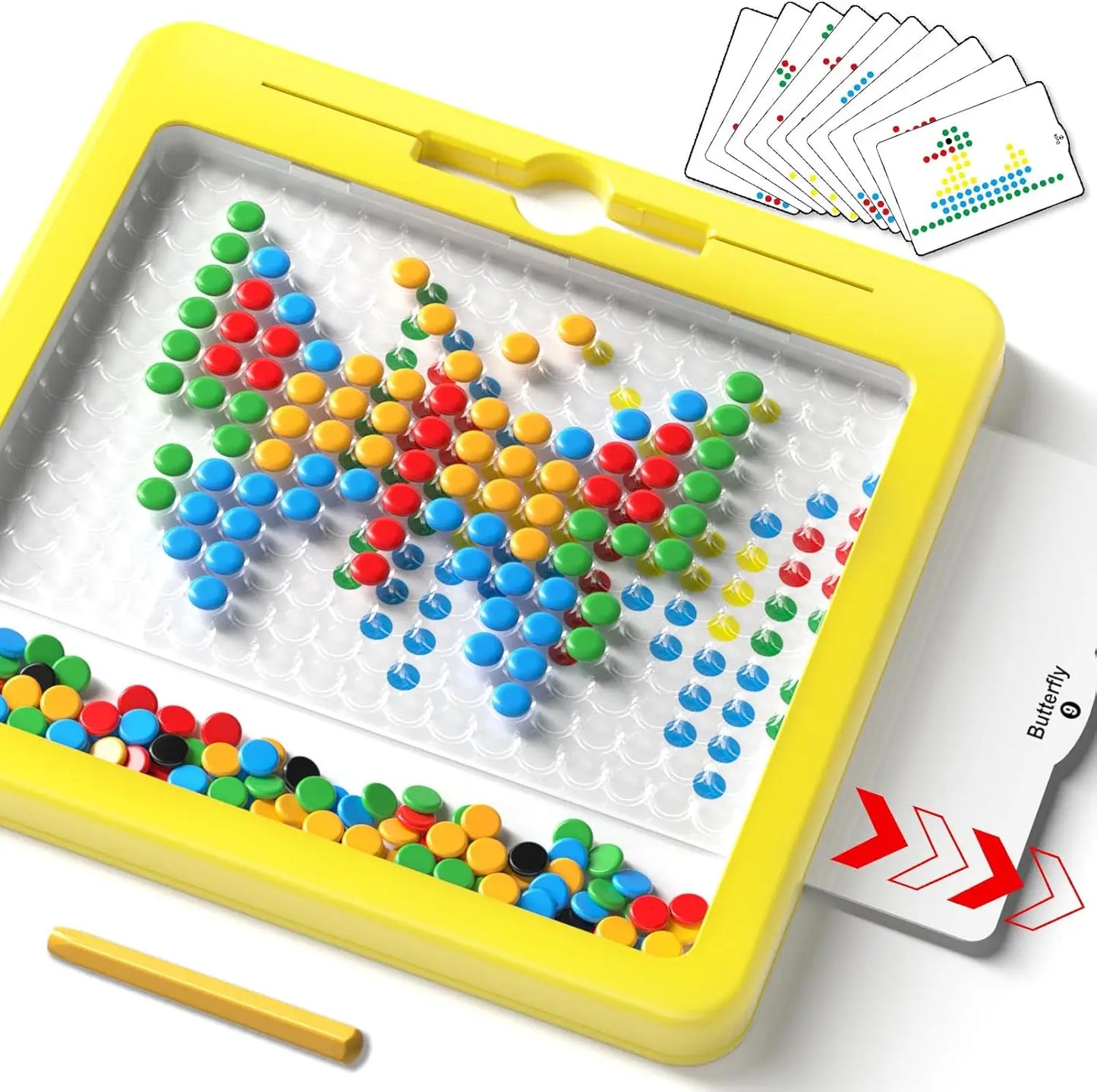 2-in-1 Magnetic Pen Drawing Board | Montessori DIY Puzzle Toy