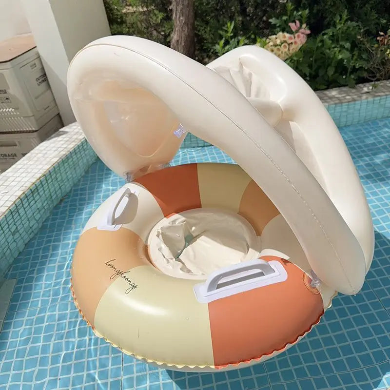 Baby Swim Float with Canopy | Infant Pool Float & Sun Shade