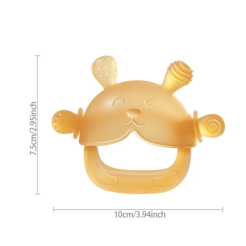 Baby Silicone Bear Teether | BPA-Free Sensory Teething Toy for Infants
