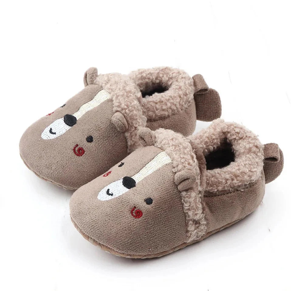 Cozy Animal-Themed Baby Shoes