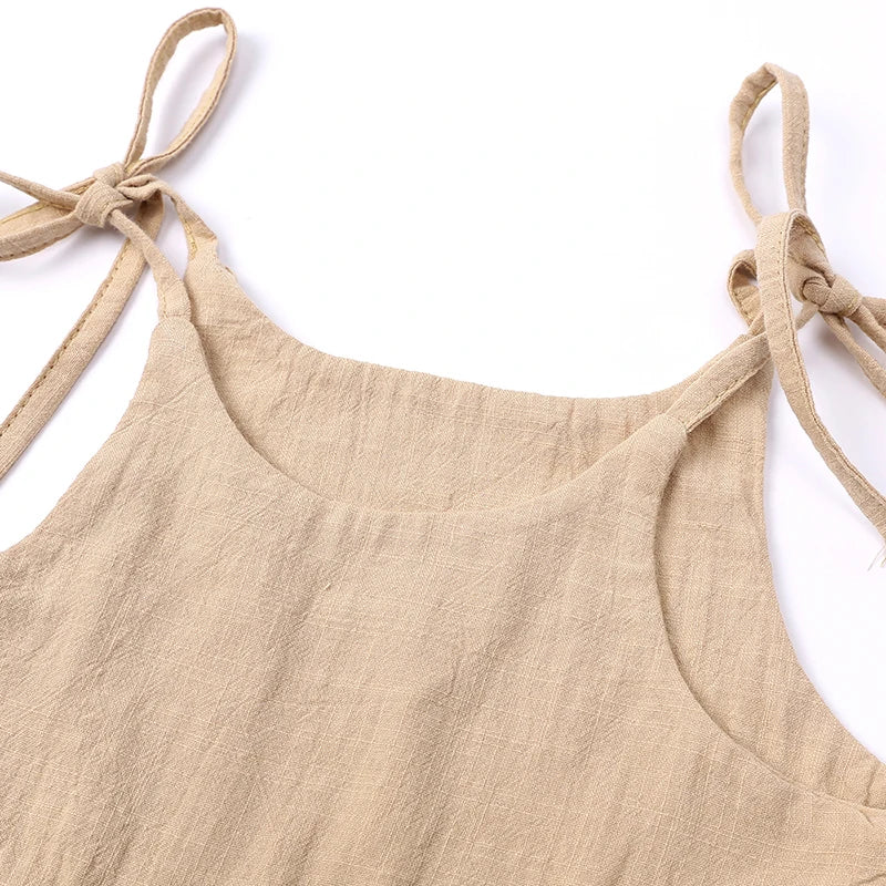 Toddler Girl Summer Dress | Minimalist Cotton Pocket Dress Casual Baby Outfit