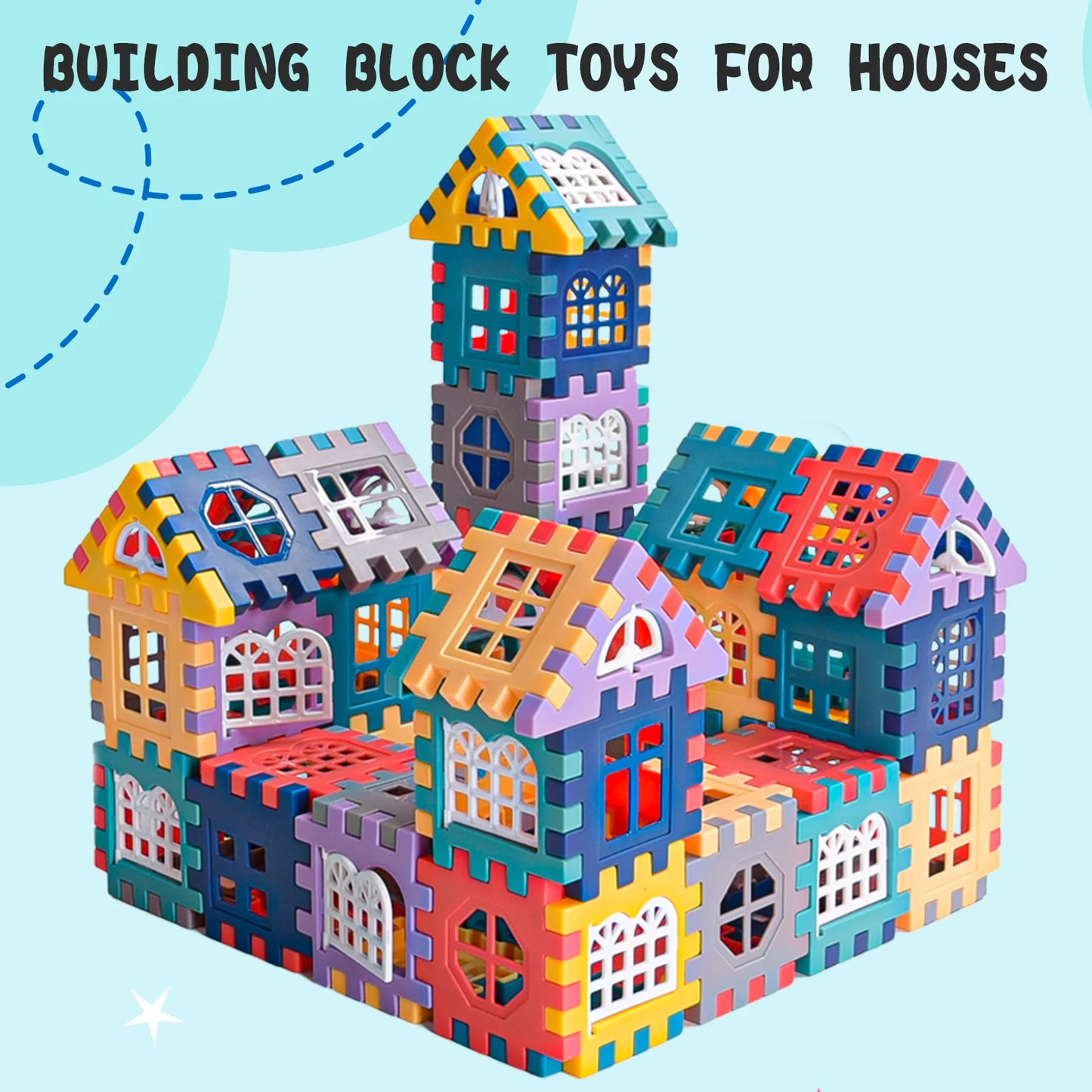 Large-Scale Building Block House Set for Kids | Creative Construction Toy for Boys & Girls | Indoor & Outdoor Play