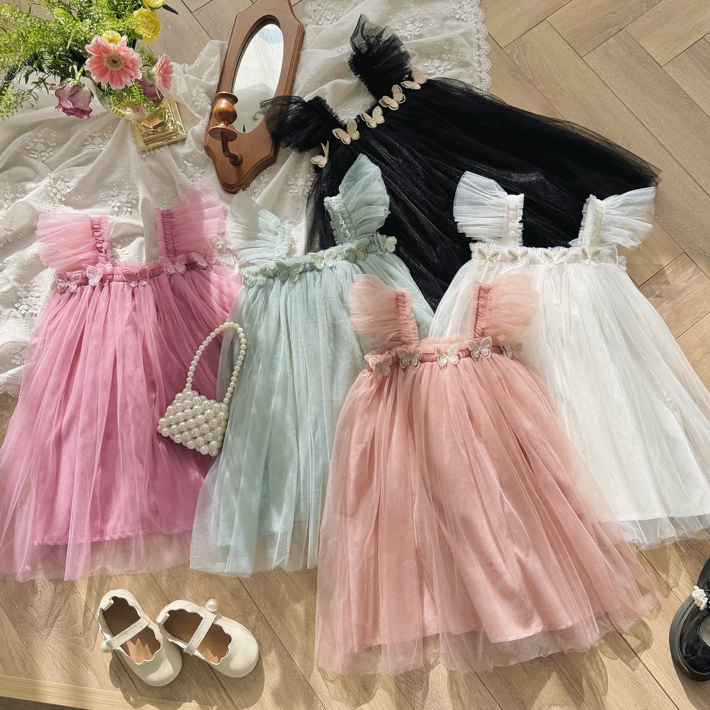 Elegant Butterfly Tulle Dress