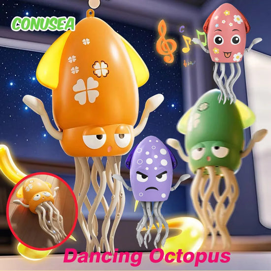Electric Dancing squid toy – Musical Light-Up Squid for Kids, Babies & Pets