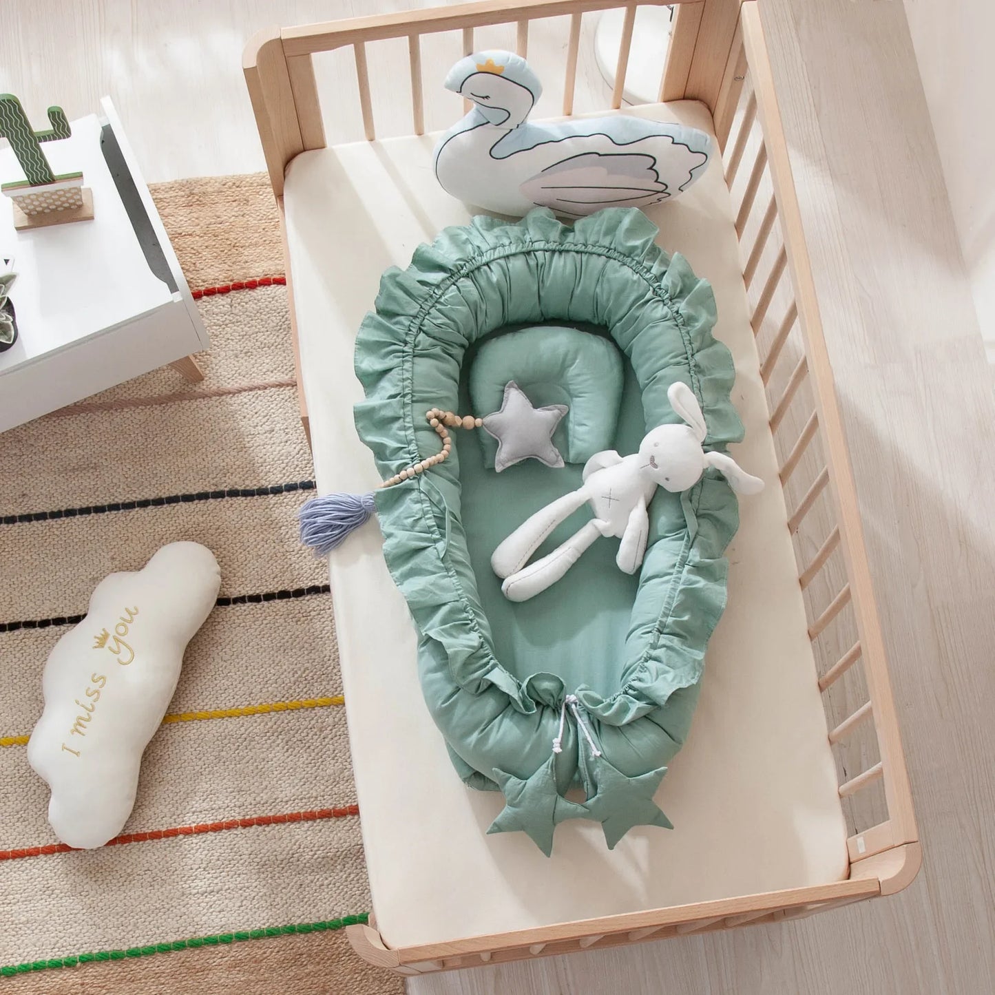 Baby Nest Lounger | Portable Newborn Baby Nest Bed & Sleep Cushion