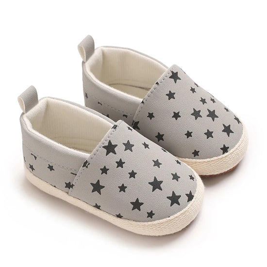 Cute Baby Slip-On Shoes for Boys & Girls – Soft Cotton Crib Shoes
