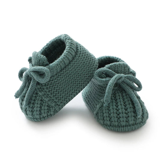 Knitted Newborn Baby Shoes – Warm First Boots for Infant Boys & Girls