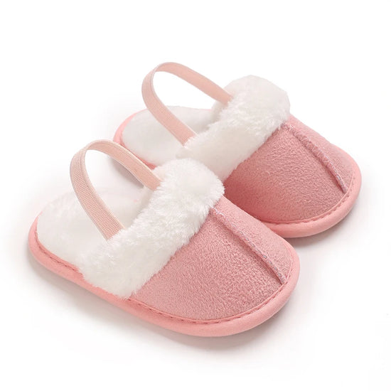 Cozy Baby Winter slippers – Soft Suede Infant Shoes with Warm Fur Lining