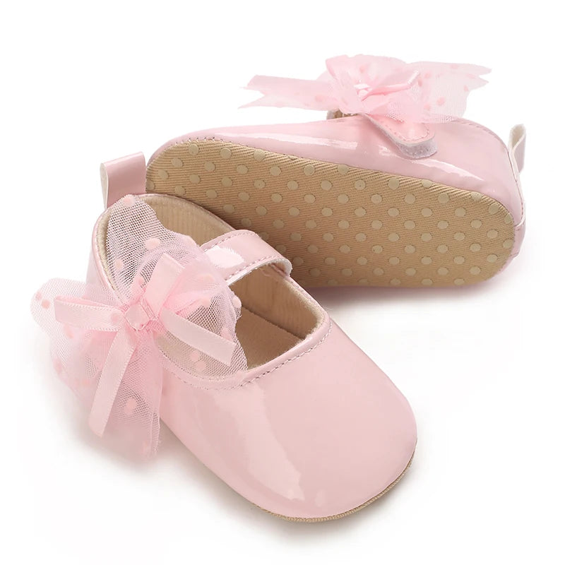 Baby Girl Pink Shoes | Soft Sole First Walker Toddler Shoes