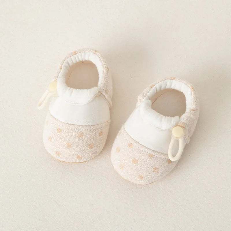 Baby Soft Sole Shoes | Foldable Non-Slip First Walker Booties | Infant Indoor Shoes (0–18 Months)