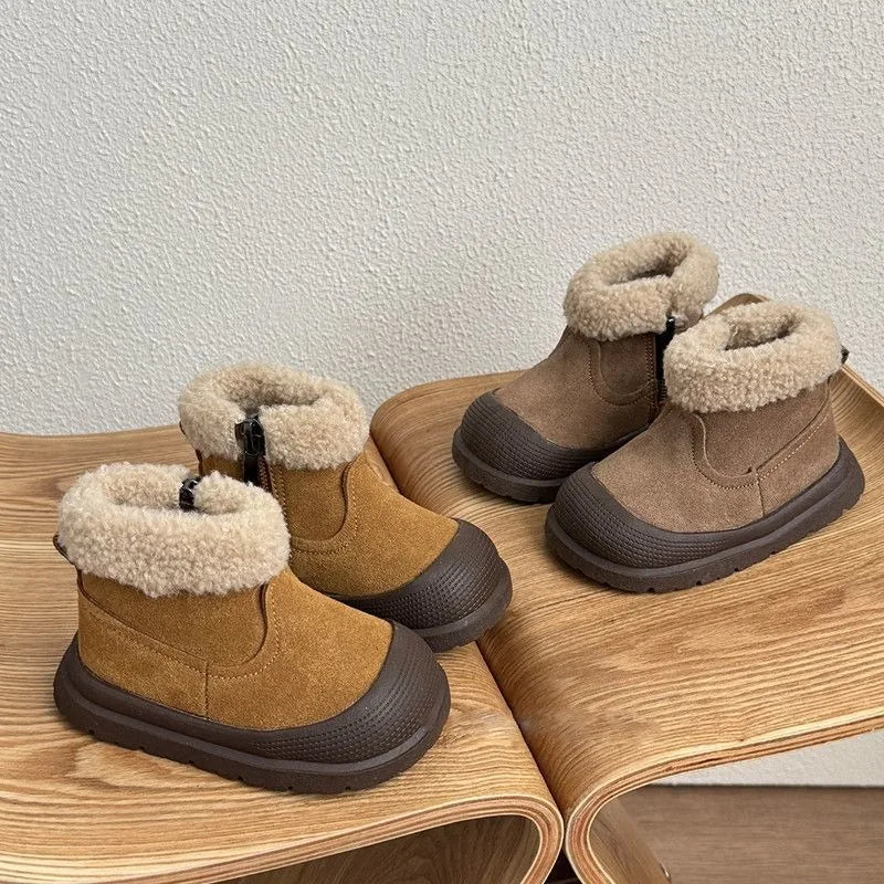 Baby Winter Boots – Warm Fleece-Lined Non-Slip Ankle Boots for Infants & Toddlers