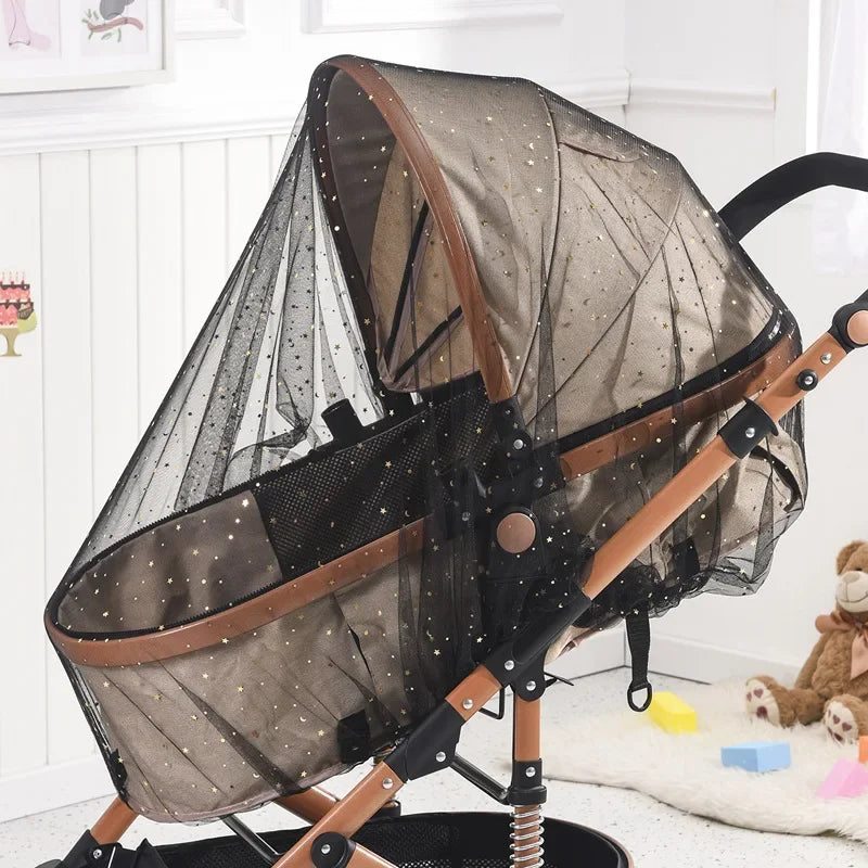 Universal Baby Stroller Cover – Star Mesh Mosquito Net Canopy