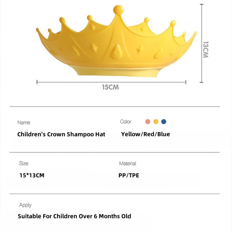 Silicone Baby Shower Hat | Waterproof Eye & Ear Protection Shampoo Cap for Toddlers & Kids