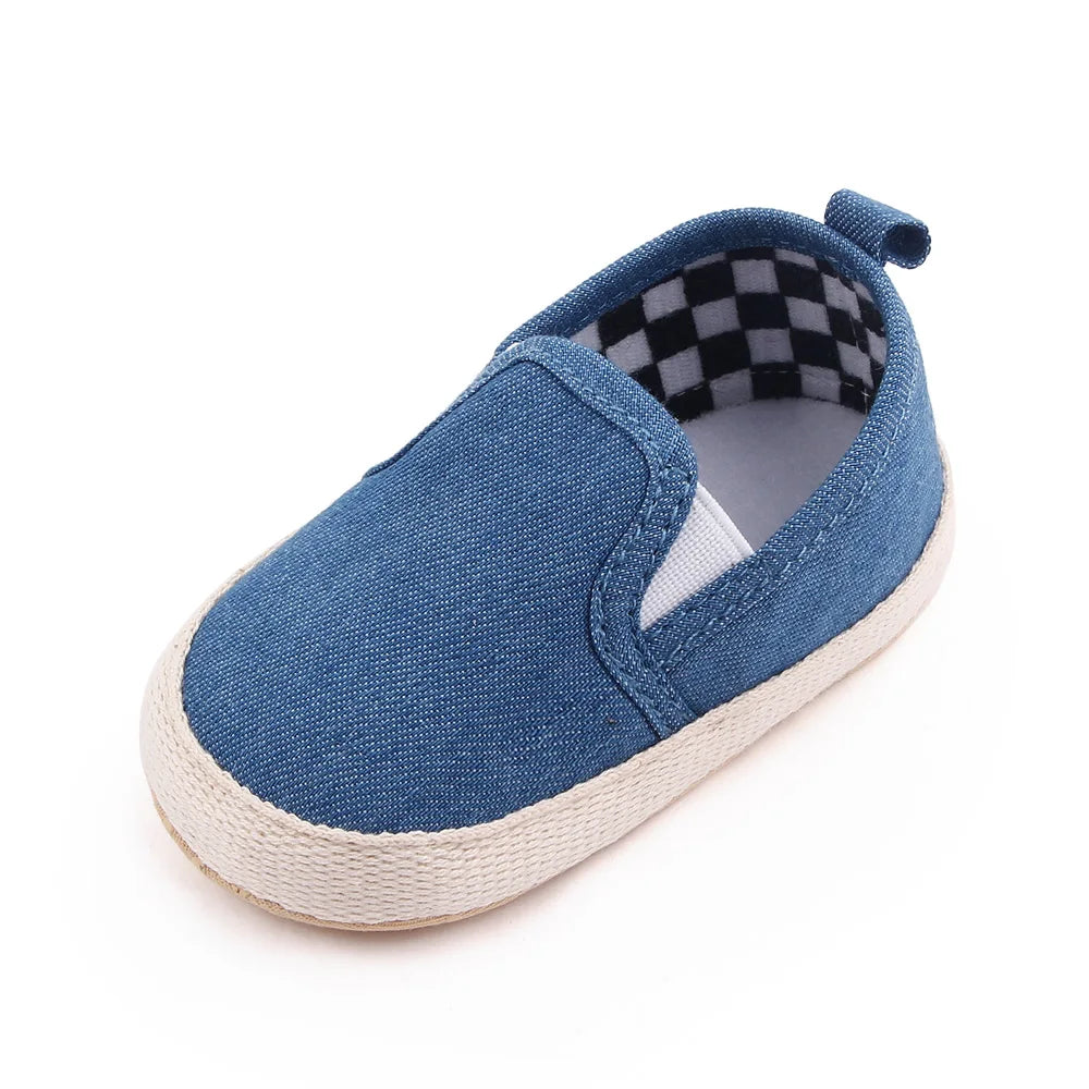 Baby Slip On Canvas Shoes | Soft Sole Toddler First Walker Sneakers