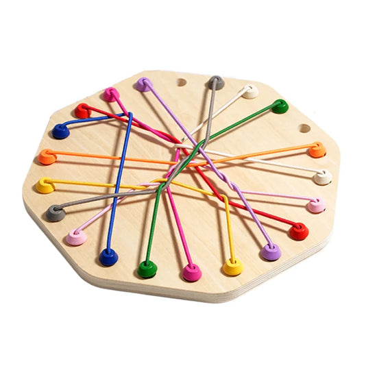 Kids Rope Knots Sensory Board Game | Logic & Strategy Puzzle Toy