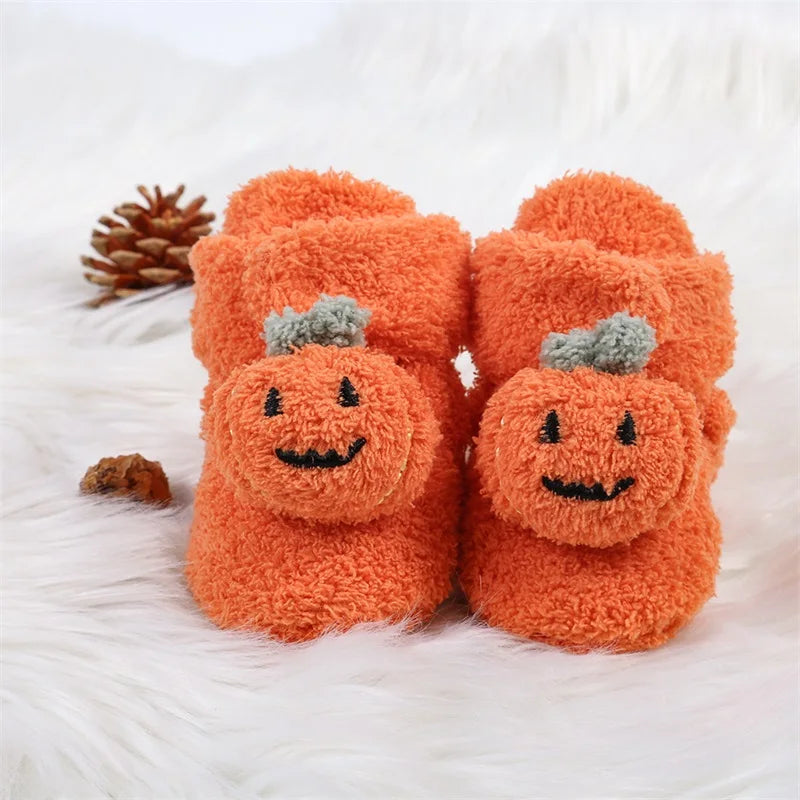 Pumpkin Baby Booties