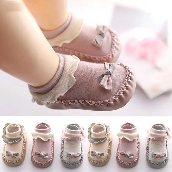 Non-slip Cotton Baby Girl Socks Shoes