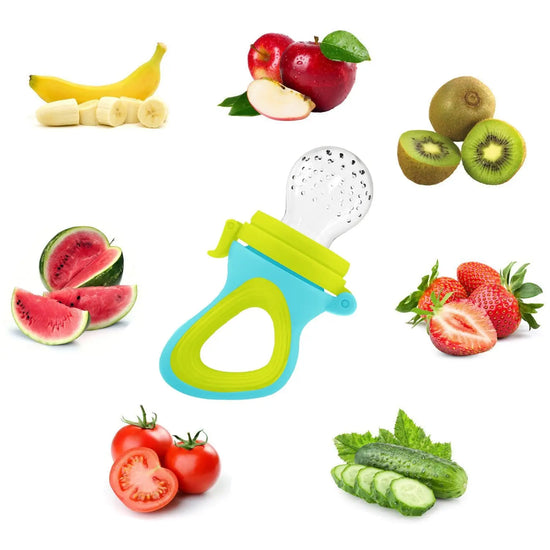 Squeezing Silicone Baby Feeder & Pacifier Spoon – Infant Food Feeder | 3 Colors